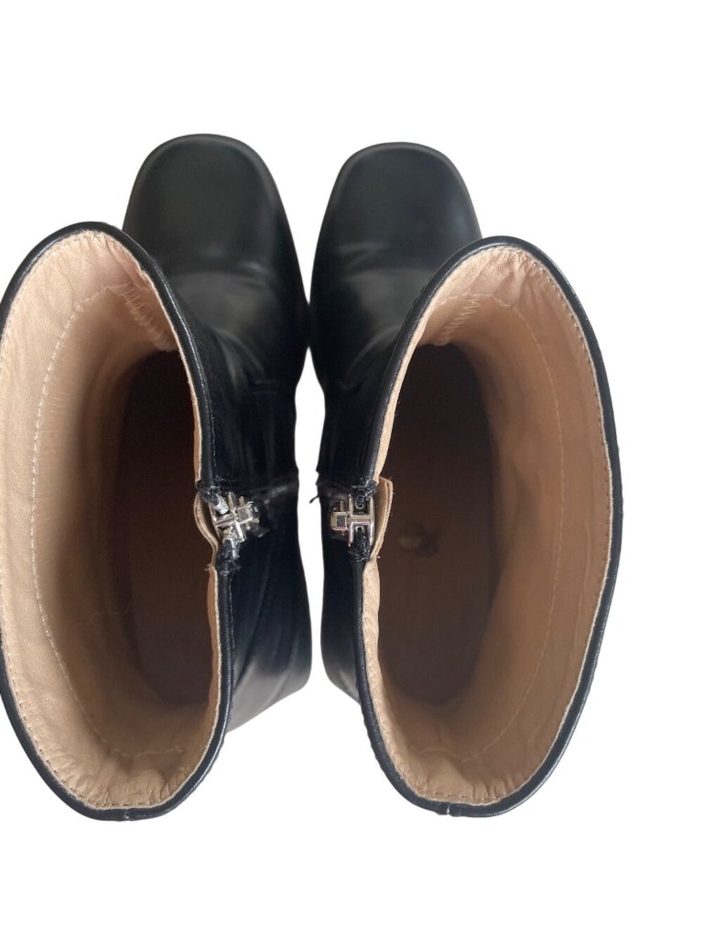 Princess Polly Lexus Chunky Block Heel Platform Ankle Boots Black Size 9 Goth - Picture 5 of 12